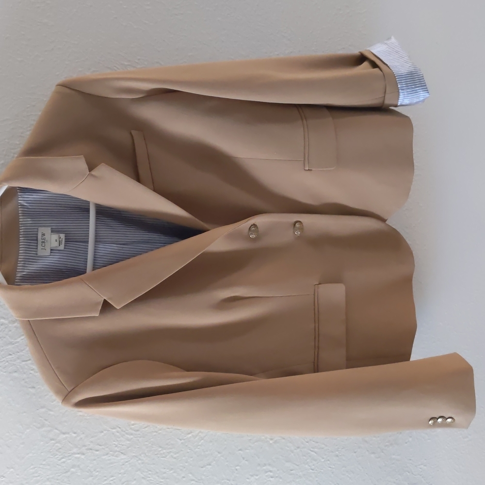 J. Crew Factory Camel Tan School Boy Blazer Size 18